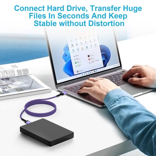 FiveBox 1Pack USB to USB Cable 9.8 ft, USB 3.0 Male to Male Type A to A Double End USB Cord Wire for Hard Drive Enclosures, Laptop Cooler, Monitor, Camera, DVD Player, USB Hub, Set Up Box and More