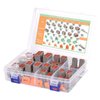 Amliber 174Pcs 12 Kits DT Series Deutsch Connector Kit 2 3 4 6 8 12 Pin Connectors with Size 16 Stamped Contacts IP68 Waterproof Automotive Electrical Connectors Plug