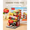 LITTCO Building Blocks City Burger House, Birthday Gifts for Adults and Kids,Toys McDonalds Set 167PCS