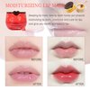 4 PCS Bee Lip Balm Lip Mask Honey Pot,Honey & Strawberry & Watermelon & Apple Lime Lip Mask Propolis Moisturizing Lip Balm with Stick,Sleeping Lip Mask Hydrating Prevention Dry & Cracked