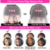 Mengkai 13x6 HD Lace Front Wigs Human Hair Pre Plucked Straight Human Hair Wigs for Black Women HD Lace Frontal Wigs Human Hair 180% Density Straight Lace Frontal Wigs Human Hair Glueless Wigs 28 Inch