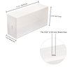 PANA Nail Drill Bit Holder Stand Display Organizer- Dust Proof Storage Container Box Case Tools for Home Use or Nail Salon - (30 Holes, White)