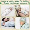 ramede 6 Pack Baby Swaddle Blanket with Hats Sleep Swaddle for 0-3 Months Newborn Sacks Soft Cotton Wearable for Baby Boy Girl Sleeping(Multicolor, Animal)