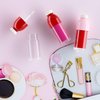 RONRONS 12 Pieces Adorable Empty Lip Gloss Bottles, 8ML Refillable Funny Coke Bottle Shaped Lip Glaze Tube with Wand Brush, Small Travel Split Charging Lip Oil Sample Vials Container DIY Makeup Holder