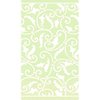 Amscan Decorative Leaf Ornamental Scroll Party Paper Hand Towels (16 Pack), 4-1/2 x 7-3/4", Green