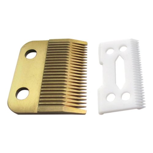 Gold Adjustable Replacement Blades Set #1006-30-15-10 for Wahl Super Taper #8400 Hair Clippers
