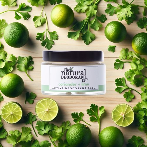 The Natural Deodorant Co, Active Deodorant Balm Mint & Eucalyptus 55g, Aluminium Free, Plastic Free, Extra Strength