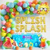 Tropical Hawaiian Luau Splish Splash Balloon Garland Arch Kit 160Pcs, Summer Pool Beach Party Decoration with Beach Ball Foil Balloon for Kids Aloha Pool Birthday Party Supplies (Summer-01)