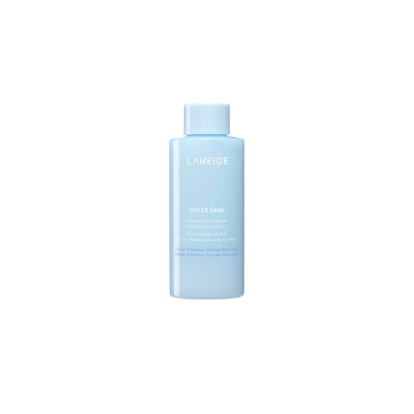 LANEIGE Water Bank Gentle Gel Cleanser Mini: pH-Balanced & Barrier-Boosting Gel Cleanser with Blue Hyaluronic Acid