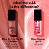 e.l.f. Glow Reviver Lip Oil, Nourishing and Hydrating with High-Shine Glimmer Finish & Sheer Wash Of Color, Minty Scent, Non-Sticky, Vegan & Cruelty-free, Princess Cut