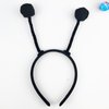 YAXAMING 2 Pcs Halloween Bee Antenna Headband Black Antenna Hair Hoops Animal Headpiece Hairband Hair Bands Women Christmas Cosplay Holiday Festival Parade Wedding Dress Up Birthday Party Accessories