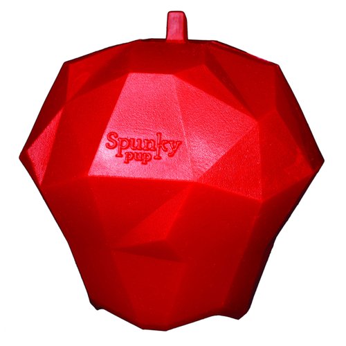 Spunky Pup Holding Treat Play Dog Toy | Interactive Treat Toy for Dogs | Promotes Healthy Teeth & Gums | Apple