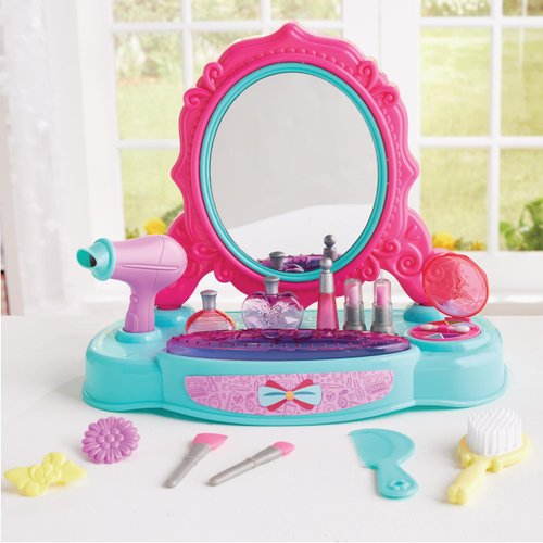 Kidoozie Glamour Girls Styling Center - Pretend Play Cosmetics and Beauty Set for Children Ages 3+