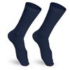 Truform Compression Socks, 15-20 mmHg, Men's Crew Length Mid-Calf Cushion Foot Socks, Navy, Small