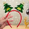 Christmas Tree Headband Sequins Hair Band Glitter Merry Christmas Hair Hoop Women Girls Green Hair Accessories Headdress for Cosplay Christmas Decoration Party Supplies Gift