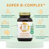 PURE SYNERGY Super B-Complex | Vitamin B Complex Made with Organic Whole Foods | Vegan Supplement with Natural Vitamin B12, Niacin, and Folate | for Energy, Focus and Mood Support (60 Tablets)