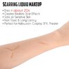 CCbeauty Halloween Rigid Collodion with Brush 0.5 fl oz, Cosmetic Scarring Liquid, Scar Liquid, Liquid Scar Makeup, SFX Scar Makeup for Special Effects FX, Stage, Cosplay, Costume, Film, Theatre