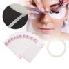 Eyelash Extension Storage Card, 10 Sheets False Eyelash Fans Paper Card with Double Faced Adhesive Tape, Makeup Organizer False Eyelashes Display Holder Lash Case for Women Girl