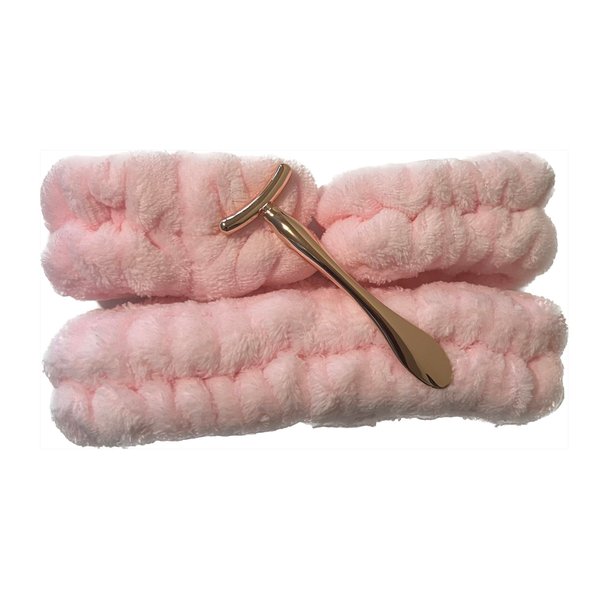 Ohemaa's Shopp Spa Kit, Beauty Kit, Spa Beauty Kit, Pink Spa Headband, Under Eye Soother, Under Eye Depuffer Tool, Beauty Tool, Cosmetic Applicator, Cosmetic Tool, Skin Care Applicator, Skincare Tool