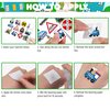 8 Sheets (96PCS) Train Temporary Tattoos Trains Transportation Theme Birthday Party Supplies Decorations Favors Decor Stickers for Kids Gifts Classroom School Prizes Rewards
