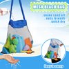 TOY Life 36Pcs Kids Beach Toys - Toddler Sand Toys Sandbox Toys with Beach Bucket Shovel Set, Sieve, Sand Castle Molds Kit, Animal Molds, Mesh Bag, Sand Castle Toys Travel Beach Toys for Kids