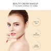 VENZEN Makeup Beauty Cream 3pcs Gift Box Carpet Flowers Colors Ivory White Foundation Powder Moisturizing Concealer Lipstick