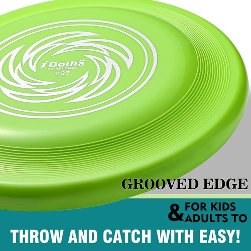 iDotha Sports Flying Disc, 2 Pack Compeition Flying Discs, Lightweight Durable Flying Disc Toys for Backyard Beach Lawn Park Outdoor Games, 105 Gram 9.3 Inch Disc.