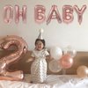 65Pcs Happy Birthday Balloons Set 2 Set Rose Gold Alphabet A-Z Letter Balloons 16in Balloon Foil Letter Decorations Party Decor Rose Gold Letter Balloons Alphabet A-Z Party Supplies