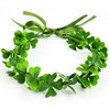Dolkoic St. Patrick's Day Headbands Flower Crown Shamrock Headband Green Garland Party Fairy Accessories for Women Girls