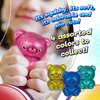 JA-RU Glitter Gummy Bear Toy (8 Bears Assorted) Mochi Squishy Toys for Kids. Animal Stress Balls Sensory Bin Filler. Treasure Box Toys for Classroom, Birthday Party Favors. 4340-8s