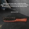 O BRUSHZOO Hair Brush, Boar Bristle Hair Brush for Women Men Short Thin Fine Hair, Beech Handle Hairbrush for Hair Detangle Smooth