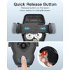 APPS2Car Car Phone Holder Mount Gooseneck Dashboard Windshield Suction Cup Phone Mount Anti-Shake Stabilizer Phone Car Cradle Compatible with All Cellphones & Thick Phone Case-H3S Carbon Fiber Style