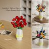Flower Vase for Lego Bouquet, White Vase Building Set for Lego Roses Sunflowers Wildflower Daffodils Lotus Cherry Blossoms, for Flower Lovers, Christmas, Valentine's and Mother's Day