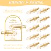 No Bend Hair Clips 24PCS No Crease Hair Clip for Styling Gold Glitter Bridesmaid Hair Clips for Makeup Get Ready Hair Setting Clips for Bangs Bridesmaid Proposal Gifts(24 pcs/12 cards)