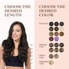 GOO GOO Clip in Hair Extensions Real Human Hair, 14inch 120g 7Pcs, 2 Dark Brown, Remy Human Hair Extensions Clip ins for Women, Natural Human Hair