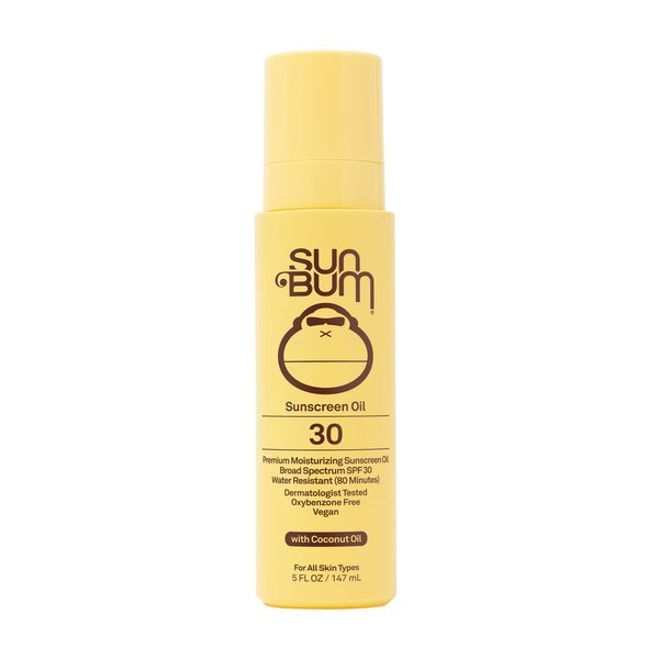 Sun Bum Original SPF 50 Sunscreen Body Oil | Broad Spectrum Moisturizing Sunblock with Vitamin E | Hawaii 104 Act Compliant (Octinoxate & Oxybenzone Free) | 5 oz