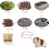 Petawi 600g Apple Sticks Molar Treats, Rabbit Toys Bunny Toys Chinchilla Toys Wood Chews for Teeth Rabbit Food Guinea Pig Hamster Gerbil Toy Sticks Pet Snacks(150 Pcs)