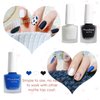 LOKFAR 6 Colors Matte Nail Polish Set, Mist Effect Matte Finish Velvet Gel Nail Polish Kit, Long Lasting Waterproof Velvet Nail Polish Nail Art 8 ml/Bottle -#D