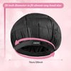 Cordless Deep Conditioning Heat Cap - Safe, Microwavable Heat Cap for Steaming, Heat Therapy for Hair, Flaxseed Seed Interior for Maximum Heat Retention (Black)