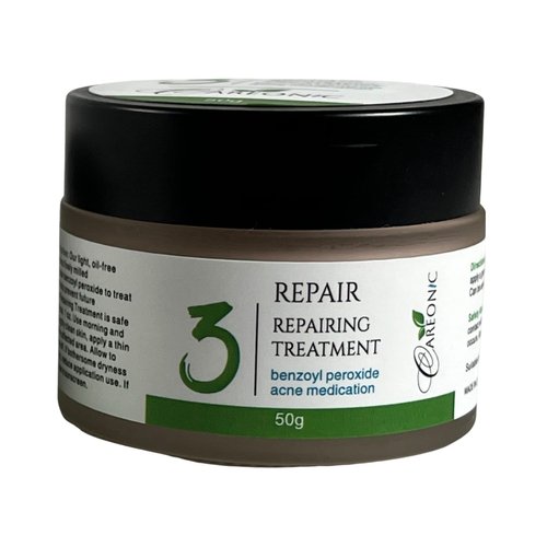 Careonic Repairing Cream with Benzoyl Peroxide & Salicylic Acid – Oil-Free, Acne Treatment & Blemish Control, 50g