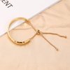ENSKEFEN 14K Gold Bracelets for Women Gold Bangles Adjustable Slider Bracelet Bangle Bracelets for Women Gold Dainty Cuff Bracelet Girls Minimalist Jewelry