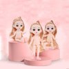 Sufeasdf 6 Pcs 6 Inch Princess Girl Mini Dolls, Small Princess Dolls, Little Girl Miniature Dolls for 3+ Year Old Girls