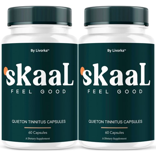 (2 Pack) Skaal Capsules - Official Skaal Tinnitus Advanced Support Supplement, Natural Skaal Pills For Overall Health & Wellness Multivitamin Supplement, Skaal Support Pills, 120 Capsules For 2 Months