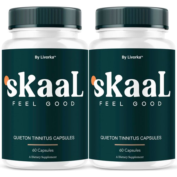 (2 Pack) Skaal Capsules - Official Skaal Tinnitus Advanced Support Supplement, Natural Skaal Pills For Overall Health & Wellness Multivitamin Supplement, Skaal Support Pills, 120 Capsules For 2 Months