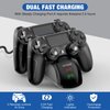 Charger Dock Station for PS4, 1.8 Hrs Fast Charging for PS4 Charging Station, with LED Indicator Charging Chip, Dual USB Charger Dock for PS4/PS4 Slim/PS4 Pro Charger