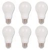 Westinghouse 5312720 5312700 9.5 (60 Watt Equivalent) Omni A19 Bright Energy Star LED Light Bulb, Medium Base, 6-Pack, 6 Count (Pack of 1), Warm White (3000 Kelvin)