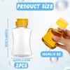 SynHHergyx 2 Pack Empty Plastic Honey Squeeze Bottles, 180ml Leakproof Honey Dispenser No Drip Squeeze Honey Jars with Flip Lid Condiment Container for Ketchup Mustard Dressing Sauce Batter Oil