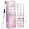 Lyon Lash Eyelash Extension Shampoo (Valentines), Gentle Formula Paraben & Sulfate Free, Oil Free Foam Cleanser Kit | Remove Eye Makeup & Oil & Dust | Professional Salon And Home Use (60ml + 1 mascara wand + 1 cleansing brush)