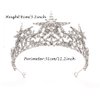 JWICOS Silver Shining Star Princess Tiara Crown for Women and Brides Bridal Hair Accessories for Engagement Wedding Prom Pageant