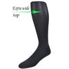 Yomandamor 4 Pairs Mens Over the Calf Compression/Diabetic Dress Socks with Seamless Toe Size 13-15